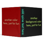 1" three-ring binders easy template
