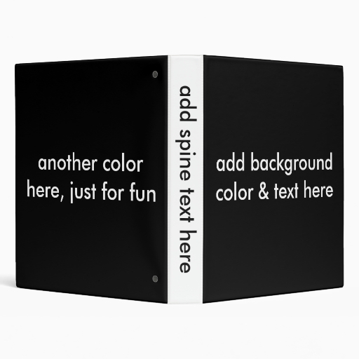 1" threering binders easy template Zazzle