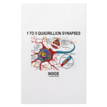 1 To 5 Quadrillion Synapses Inside (Neuron) stationery