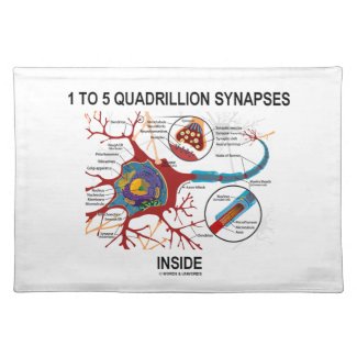 1 To 5 Quadrillion Synapses Inside Neuron Synapse Place Mat