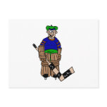 1 tooth goalie post card