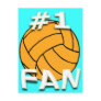 #1 Water Polo Fan Postcard