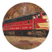 1 Wellsville Addison & Galeton, EMD FP-7, Galeton, Round Sticker