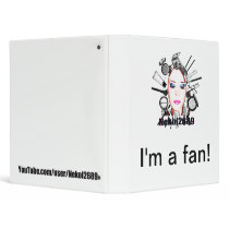 1" white binder with Nekol2689 Logo