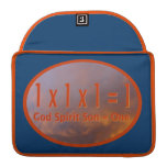 1 x 1 x 1 = 1 / God Spirit Son = One Macbook Pro Sleeves