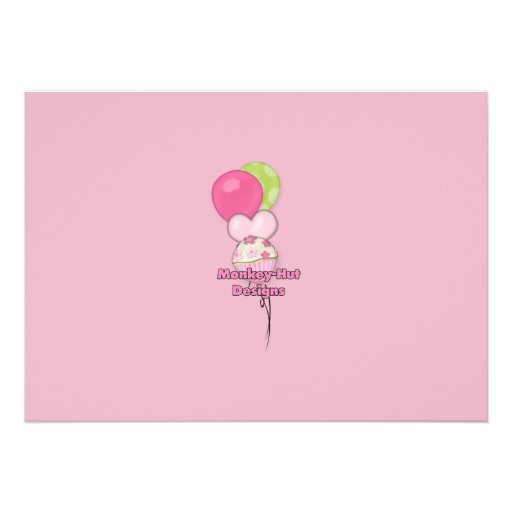 1 year Cupcake Pink Invitation ADORABLE (photo)