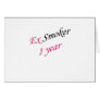 1 year ex-smoker greeting cards