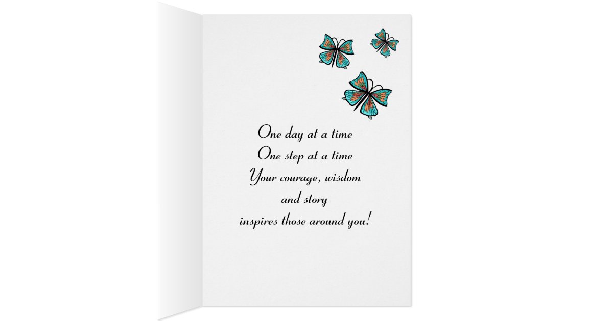 1 Year First Recovery Clean And Sober Birthday Card Zazzle