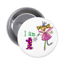 1 year old princess fairy buttons