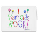 1 Year Olds Rock ! cards by BirthdaysRock 1 Year Olds Rock ! cards