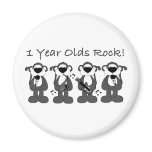 1 Year Olds Rock Magnets