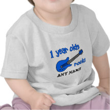 1 year olds rock! Personalized Baby's 1st Birthday T-shirts