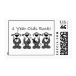 1 Year Olds Rock Stamps