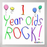 1 Year Olds Rock ! Posters