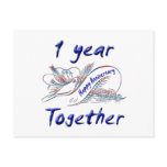 1 Year Together Postcards