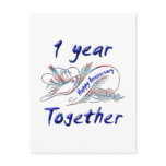 1 Year Together Postcard