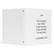 1corinthians13-4 ~ Love 3 Ring Binders