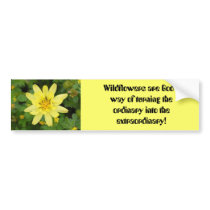 1flowers, Wildflowers are God's way of turning ... bumper stickers