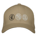 1netrusol monogram cap (flex-fitted) embroidered hats