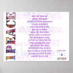 1PEACE "BE ROCK n ROLL" Print