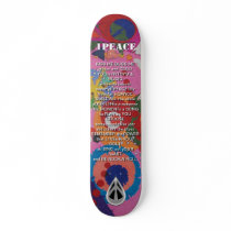 1PEACE "BE ROCK N ROLL" SKATE BOARD DECKS