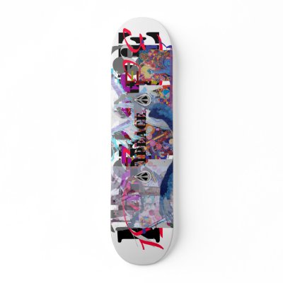 1PEACE "crazy4peace" Skate Board Deck by 1PEACE