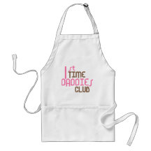 1r Club de los papás del tiempo (rosa) Delantales