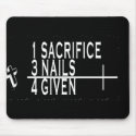 1SACRIFICE + 3 NAILS = 4GIVEN CHRISTIAN JESUS mousepads by scriptures 1SACRIFICE + 3 NAILS = 4GIVEN CHRISTIAN JESUS mousepads