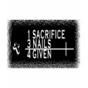 1SACRIFICE + 3 NAILS = 4GIVEN CHRISTIAN JESUS t-shirts by scriptures 1SACRIFICE + 3 NAILS = 4GIVEN CHRISTIAN JESUS t-shirts