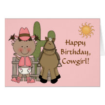 1st 2nd 3rd Birthday Ethnic Toddler Girls Greeting Card