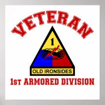 1st AD Veteran College Style Poster