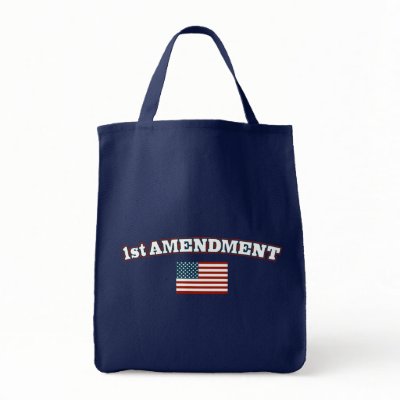 1st Amendment American Flag Canvas Bags by AmericanElephant