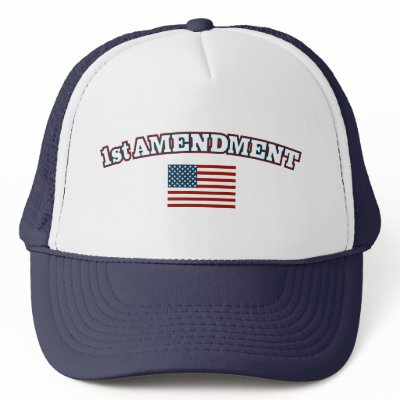 1st Amendment American Flag Mesh Hats by AmericanElephant