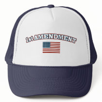 1st Amendment American Flag Mesh Hats