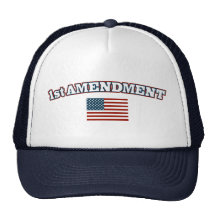 1st Amendment American Flag Mesh Hats