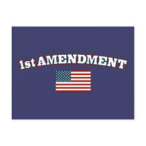 1st Amendment American Flag Postcards