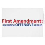 1st Amendment: protecting offensive speech Cards