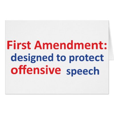 1st Amendment: protecting offensive speech Greeting Card by hardRight