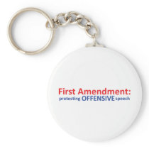 1st Amendment: protecting offensive speech Keychain