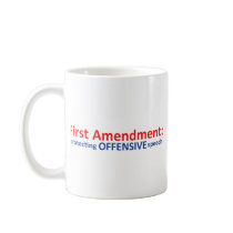1st Amendment: protecting offensive speech Mug