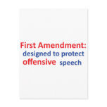1st Amendment: protecting offensive speech Postcards