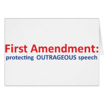 1st Amendment: protecting speech. Cards