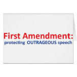1st Amendment: protecting speech. Cards