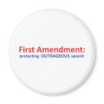 1st Amendment: protecting speech. Magnets