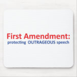 1st Amendment: protecting speech. Mousepad