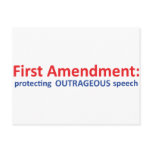 1st Amendment: protecting speech. Postcard