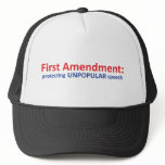 1st Amendment: protecting unpopular speech. Hat