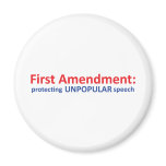 1st Amendment: protecting unpopular speech. Refrigerator Magnets