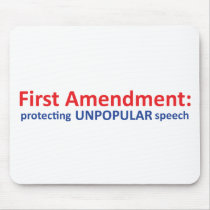 1st Amendment: protecting unpopular speech. Mousepad