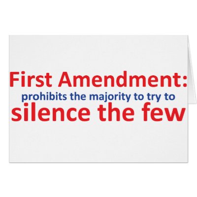1st Amendment: protects the minority Greeting Card by hardRight